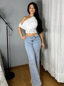 Vassilux Women's Lace Jacquard Spaghetti Strap Tank Top For Summer Fall Women Clothes Back To School Halloween - White - View 3