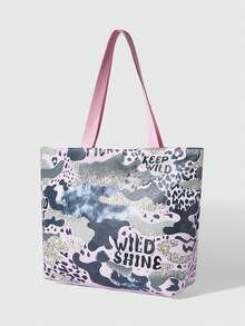 ROMWE Grunge Punk Bolsos de mano para mujer - Rosa - Ver 2