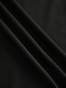 SHEIN BASICS 2件装女士纯色圆领长袖休闲T恤连体衣 - 彩色 - 查看 5