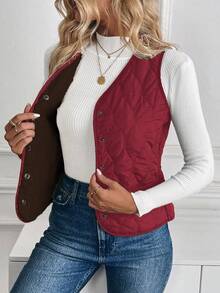 EMERY ROSE Women's Padded Thermal Lined Jacket, Winter Clothes - Red - View 1