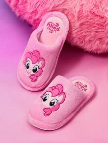 My Little Pony X SHEIN Women's Cute Embroidered Pony Home Slippers, Warm For Autumn/Winter,Gift Ideas