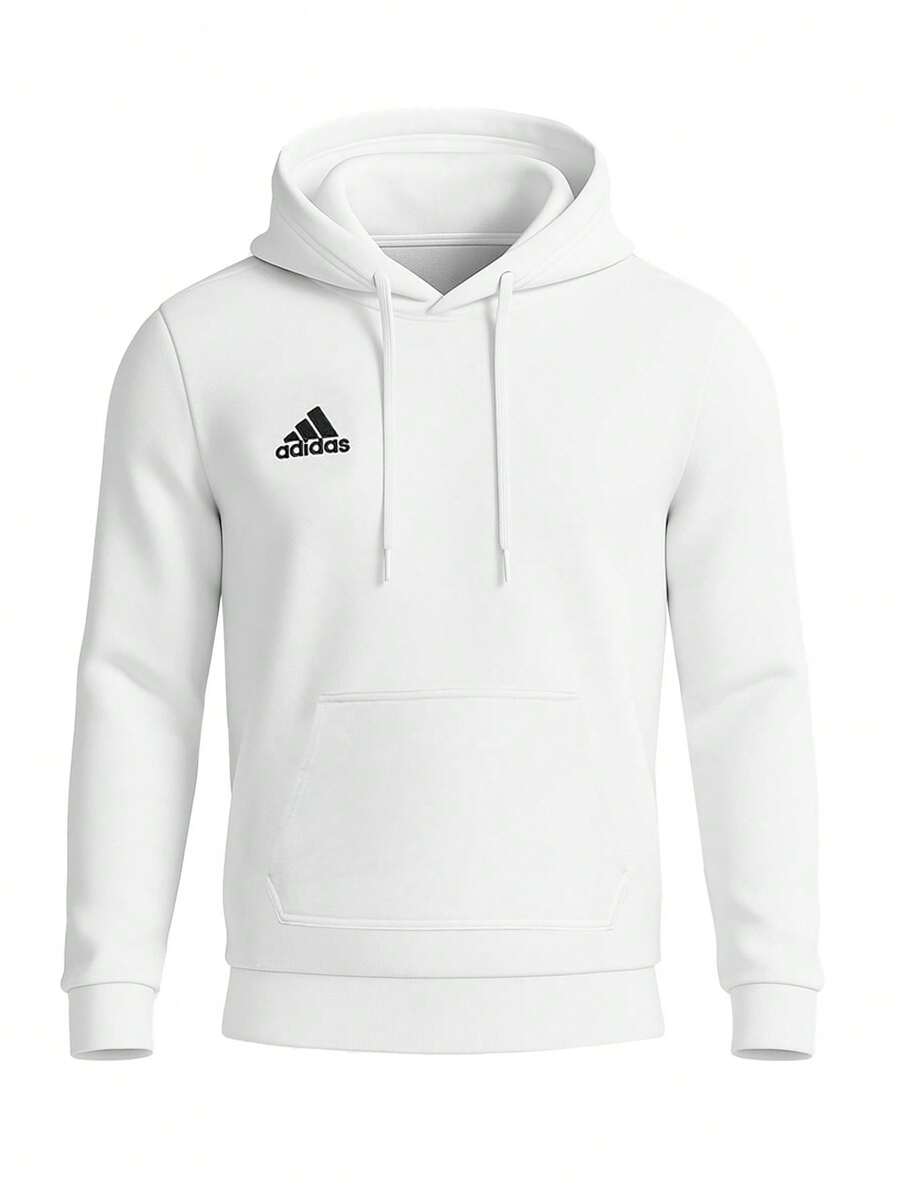 Adidas Entrada 22 Men's Hoodie White - Black / White - View 1