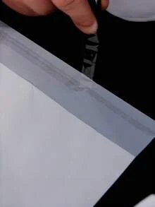 100 buc/set Saci poștali autoadezivi groși, albi, noi, pentru curier, potriviți pentru transport, expediere poștală și ambalaje comerciale