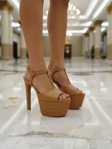 La Caprichosa Women Platforms & Wedge Sandals - 駝色 - 查看 3