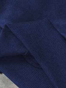 ROMWE MEN Street Life Áo hoodie nam dài tay họa tiết mạng nhện kim cương lấp lánh, phong cách thường ngày mùa xuân/đông, kiểu dáng Y2K, thích hợp mặc trong mùa thu/đông. - Màu xanh lam - Xem 4