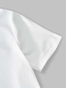 Mirajuku 青少年男童休闲圆领字母印花短袖T恤，夏季