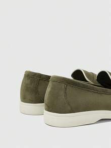 Sleekvia 女士休闲百搭通勤平底鞋 - 綠色 - 查看 9