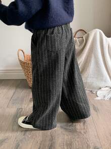 DAZY Toddler Boys' Casual Striped Loose Straight Leg Pants