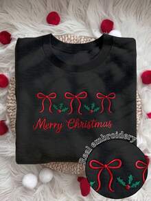 INAWLY Women Plus Size Casual Loose Fit Crew Neck Long Sleeve Sweatshirt - الأسود - مشاهدة 1