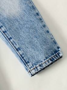 Maija Kids Maija Kids 男童浅蓝色休闲牛仔裤，带口袋 - 淺色水洗藍 - 查看 6