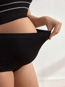 BloomMama 3pcs/Pack Seamless, High Elasticity, Belly Covering, High Wrapping, Maternity Underwear, Comfortable & Minimalist - Multicolor - View 7