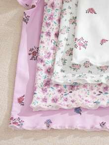 Souflis Souflis 8pcs/Set Baby Girls 0-3 Years Spring/Summer Casual Daily Wear Cute Ballet Girl Sleeveless Tee Shirt & Shorts 8pcs Outfit Set - Multicolor - View 8