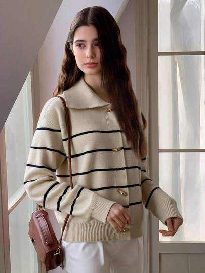 Dazy Kids 少女撞色长袖毛衣，秋季款