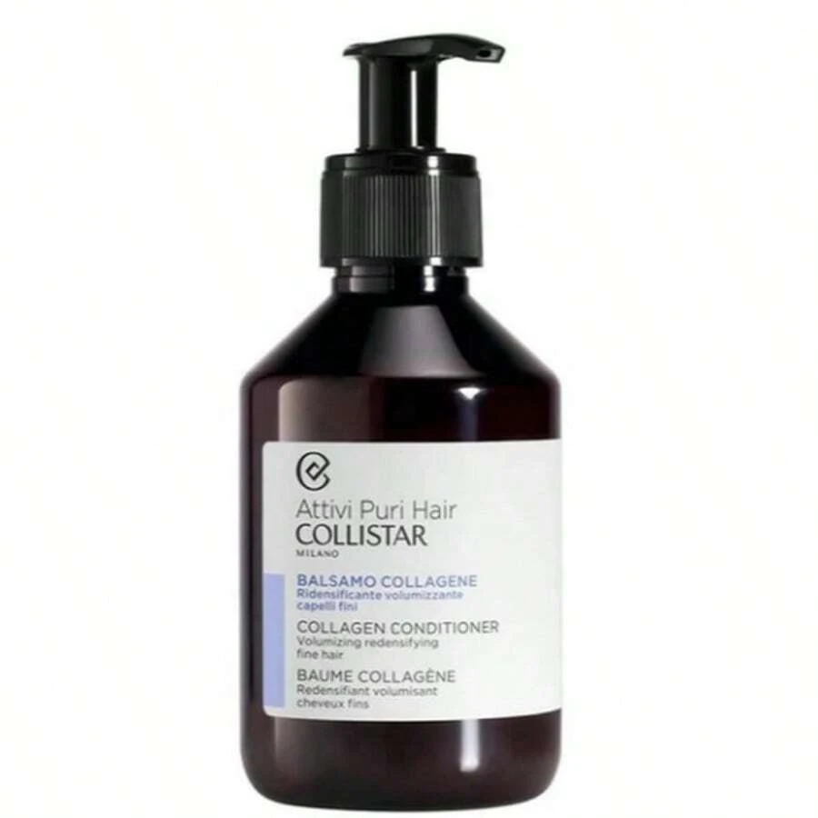 Collistar Active Pure Hair Collagen Conditioner 200 Ml – Hair Conditioner, Volumizing, For Fine Hair, Collagen, Suitable For Daily Hair Care Routine - White - View 1