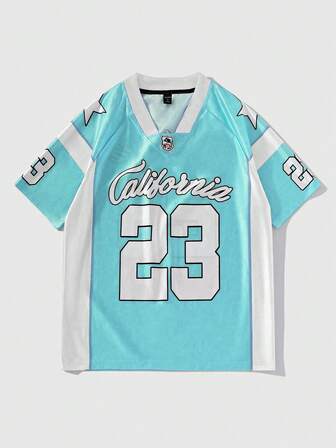 Prep Camiseta de manga corta de hockey sobre hielo para hombres, camiseta deportiva para el verano