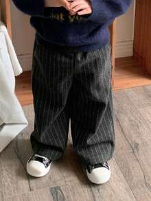 DAZY Toddler Boys' Casual Striped Loose Straight Leg Pants