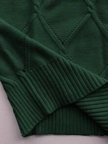 EMERY ROSE Einfarbiger Rundhals Lässig Slim Fit Pullover Langarm Pullover