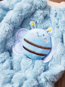 PETSIN 1 件蓝蜂宠物连体衣，带牵引扣，适合秋冬外出，防风，厚实保暖的宠物服装 - 藍色 - 查看 8