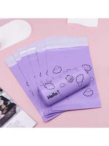 50个装卫生巾丢弃袋，女性卫生用品丢弃袋，适用于卫生棉条和卫生巾，个人丢弃袋，自封式，经期隐私保护袋，防异味（粉色/紫色） - 彩色 - 查看 4