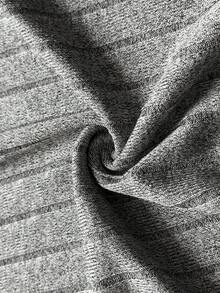 Lazeform 两件套女士休闲简约爱心印花柔软透气罗纹针织睡衣套装