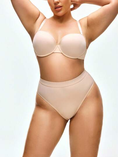 SHAPORA 大码女士纯色休闲舒适时尚内衣套装