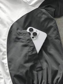 AXEPEAK 男士梭织休闲宽松长袖外套 - 灰色 - 查看 5