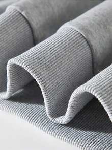 INAWLY 女式休闲条纹拼布运动衫，秋季 - 灰色 - 查看 4