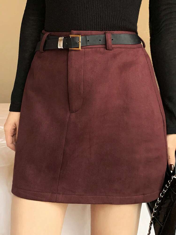 Women's Fashionable Versatile Commuter Skirt, Autumn/Winter