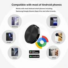 Untuk Android, Smart Bluetooth Anti Hilang GPS Tracker, Tag yang Kompatibel dengan Aplikasi Temukan Perangkat Saya (Find Hub), Tag Pelacak Udara untuk Android, Pencari Kunci GPS untuk Kunci, Tas, Koper, Dompet, Tas, Hewan Peliharaan. Hadiah Kembali ke Sekolah Natal - MultiWarna - View 2