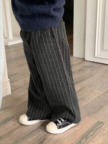 DAZY Toddler Boys' Casual Striped Loose Straight Leg Pants