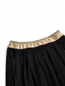 Fantasy Costume 女士性感角色扮演服装（上衣、裙子、腰带） - 黑色 - 查看 3