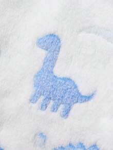 PETSIN 1 pièce Gilet de dinosaure de compagnie blanc, patchwork blanc et bleu, vêtements chauds en flanelle pour animaux de compagnie pour l'automne et l'hiver - Multicolore - Voir 6