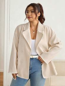 SHEIN Frenchy 大码撞色休闲外套 - 彩色 - 查看 5