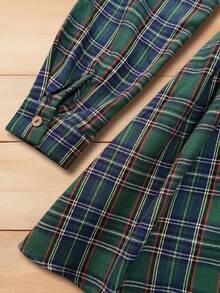 GlowEve Ladies Weave Casual Vacation Party Autumn Dresses For Christmas - Dark Green - View 5