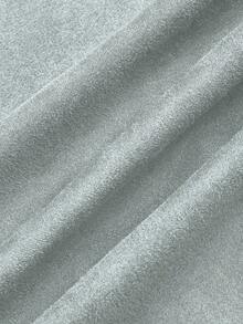 Sweetra Chân váy ngắn bằng da lộn màu nâu xếp ly bất đối xứng, trang trí khóa kéo phía sau, phong cách tối giản khi đi làm, cỡ lớn, mùa thu/đông - Màu xanh nhạt - Xem 8