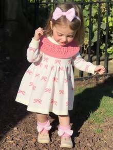 SHEIN Baby Mädchen Schmetterling Muster Langarm Süßes Gestricktes Kleid, Herbst/Winter Gestrickte Baby Mädchen Kleidung Baby Mädchen Kleidung Frühling Herbst Baby Mädchen Kleidung Stehkragen Baby Winter Kleid Baby Mädchen Langarm Kleid Winter Kleider Baby Mädchen Kleidung Frühling Herbst Baby Pullover Kleid Baby Winter Kleid Baby Mädchen Kleid Baby Mädchen Langarm Kleid Baby Set Herbst Winter - Pink - Übersicht 5