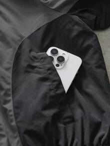 AXEPEAK 男士梭织休闲宽松长袖外套，时尚日常穿着