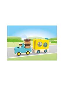 Playmobil Junior JUNIOR: Verrückter Donut Truck Mit Stapel- Und Sortierfunktion BOYS FIRST 71702 - Multicolor - View 2