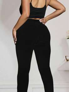 EMERY ROSE Plus Size Leggings, Vacation Vibe, Autumn/Winter