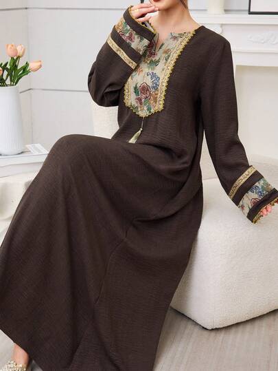 Al Najma 女士土耳其长款连衣裙和阿拉伯传统长袍