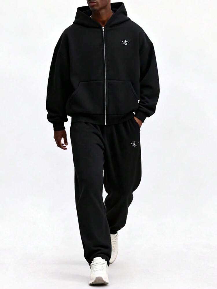 Full-Zip Hoodie And Sweatpants Co-Ord