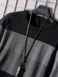 Manfinity Mode Men Colour Block Jumper - Multicolor - View 3