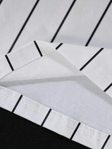 TOM & JERRY X SHEIN 男士休闲街头风趣味可爱卡通字母印花宽松T恤，夏季款 - 白色 - 查看 5