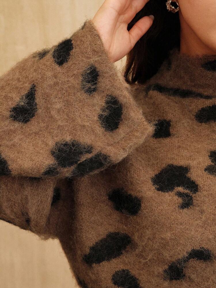 Women's Elegant Turtleneck Pullover Sweater, Cozy Plus Size Top, Suitable For Fall, Winter, Spring, New Year, Party, Wedding, Chic, Stylish, Casual, Thanksgiving, Graduation, Christmas