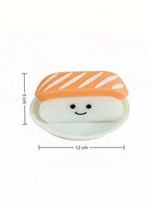 Joivida 可爱寿司造型沐浴海绵球 - 柔软 - 主题沐浴洁面海绵球，敏感肌米色，糯米团子和寿司卷/寿司卷造型，沐浴配件礼品