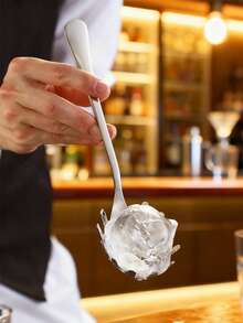 1pc Stainless Steel Pasta Spoon, Household Noodle Spoon, Bar Ice Scoop, Dumpling Scoop, Egg Scoop, Suitable For Families, Hotels, Restaurants, Bars, Etc Christmas Gift