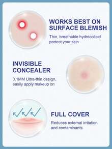 Slow Sunday 祛痘夜间贴，24片装，含水杨酸，采用水胶体材料，超薄设计，全覆盖，防水透气，清爽舒适，温和不刺激，适用于妆前和日常护理，遮瑕效果更佳，适用于面部和身体，有效遮盖痘痘和瑕疵，Y2K风格，非常适合约会、生日、周年纪念日或任何特殊场合，情人节礼物，斋月聚会礼物，派对必备 - Night - 查看 3