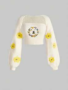 ROMWE Fairycore 2pcs/Set Women Strapless Top And Long Sleeve Jacket Co-Ord Set - Apricot - View 1