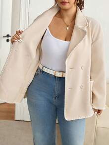 SHEIN Frenchy 大码撞色休闲外套 - 彩色 - 查看 6