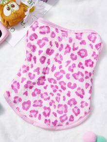 PETSIN 1件粉色豹纹宠物背心，粉色情人节秋冬保暖抓绒宠物服装 - 粉色 - 查看 3